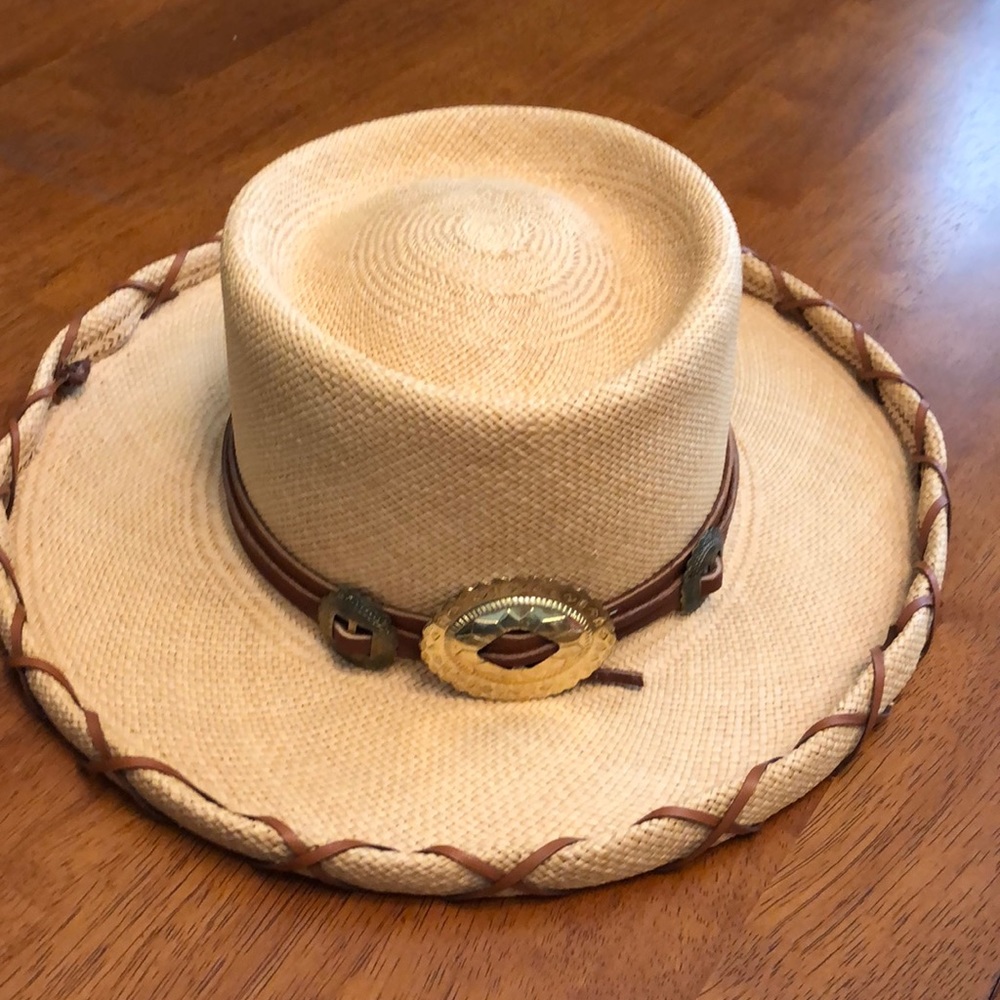Straw western style hat